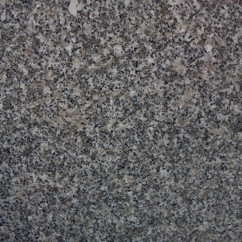 Romady El Sherka granite slab face, photographed for the factory catalog — mid-toned grey overall.