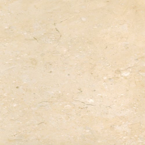 Galala Classic marble slab face, photographed for the factory catalog — near-white amber overall.