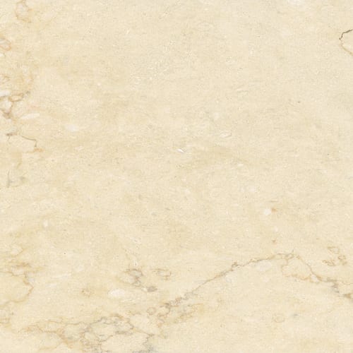 Golden Cream Flower marble slab face, photographed for the factory catalog — near-white gold overall.