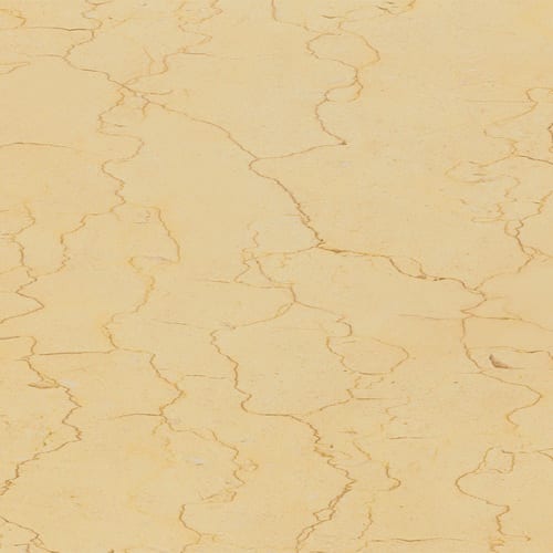 Golden Cream Vein marble slab face, photographed for the factory catalog — light gold overall.