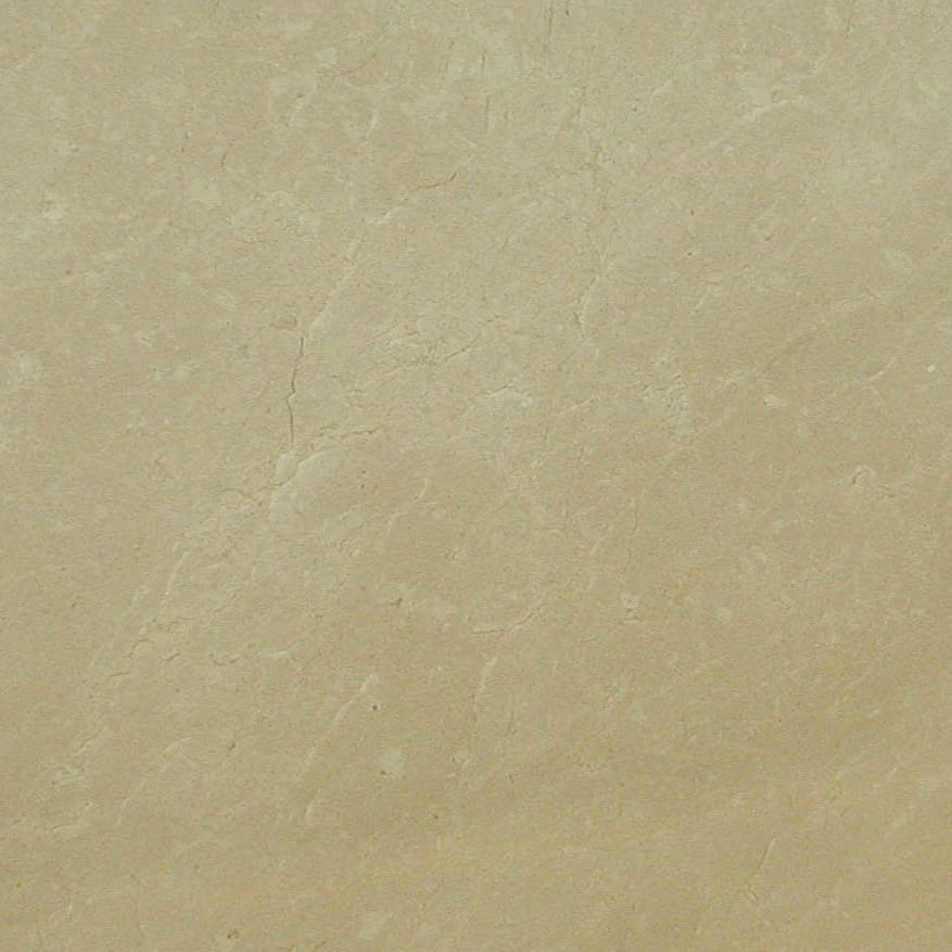 Crema Marfil Dark marble slab face, photographed for the factory catalog — mid-toned gold overall.